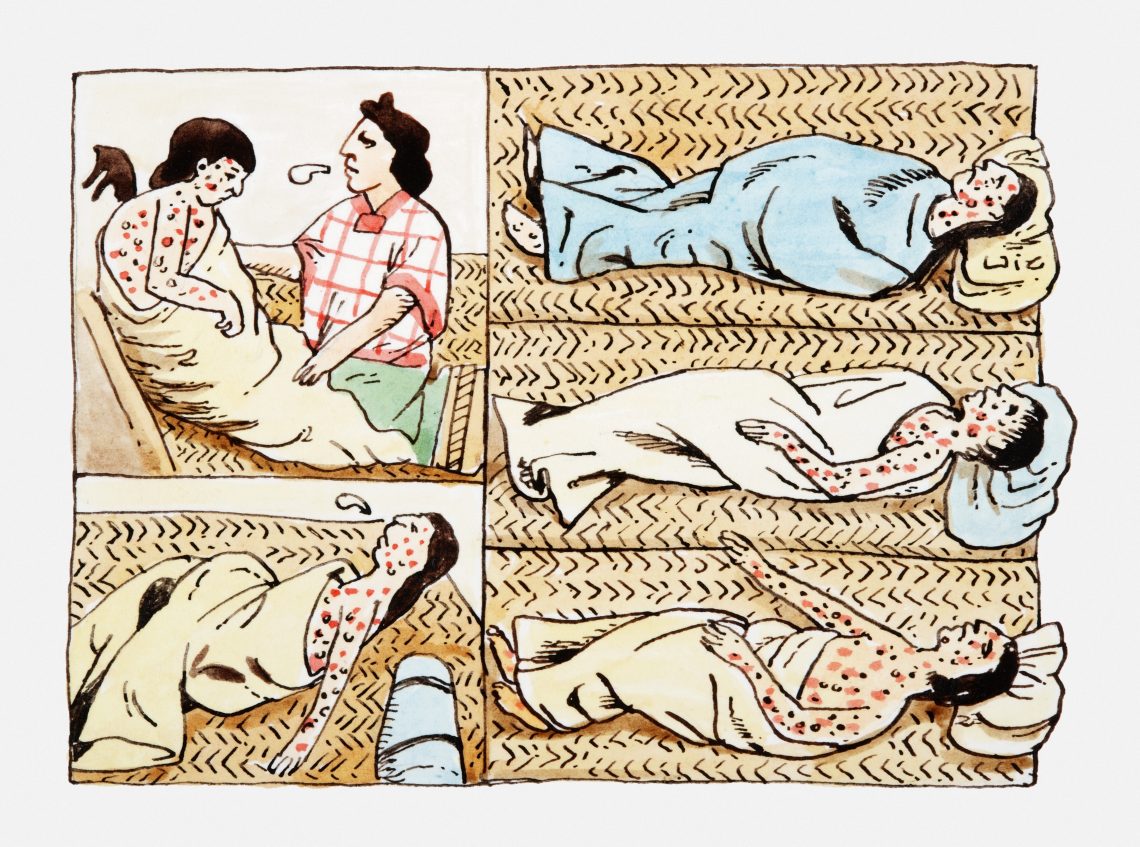 Azteken Illustration von Kranken