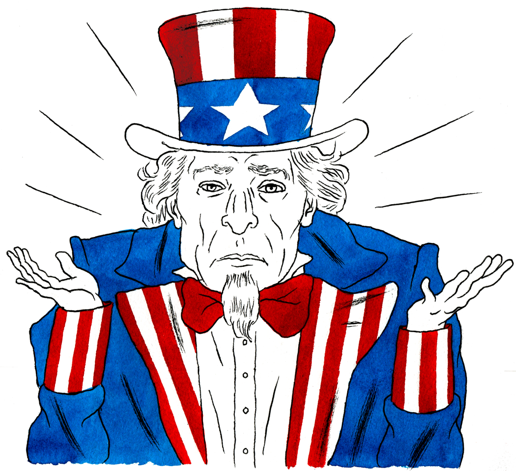 Ratloser Uncle Sam