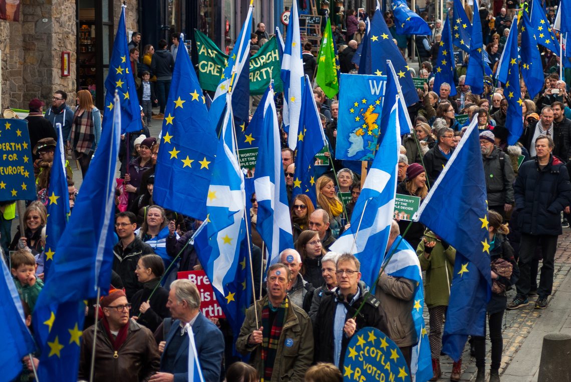 Pro-EU Demonstration in Schottland