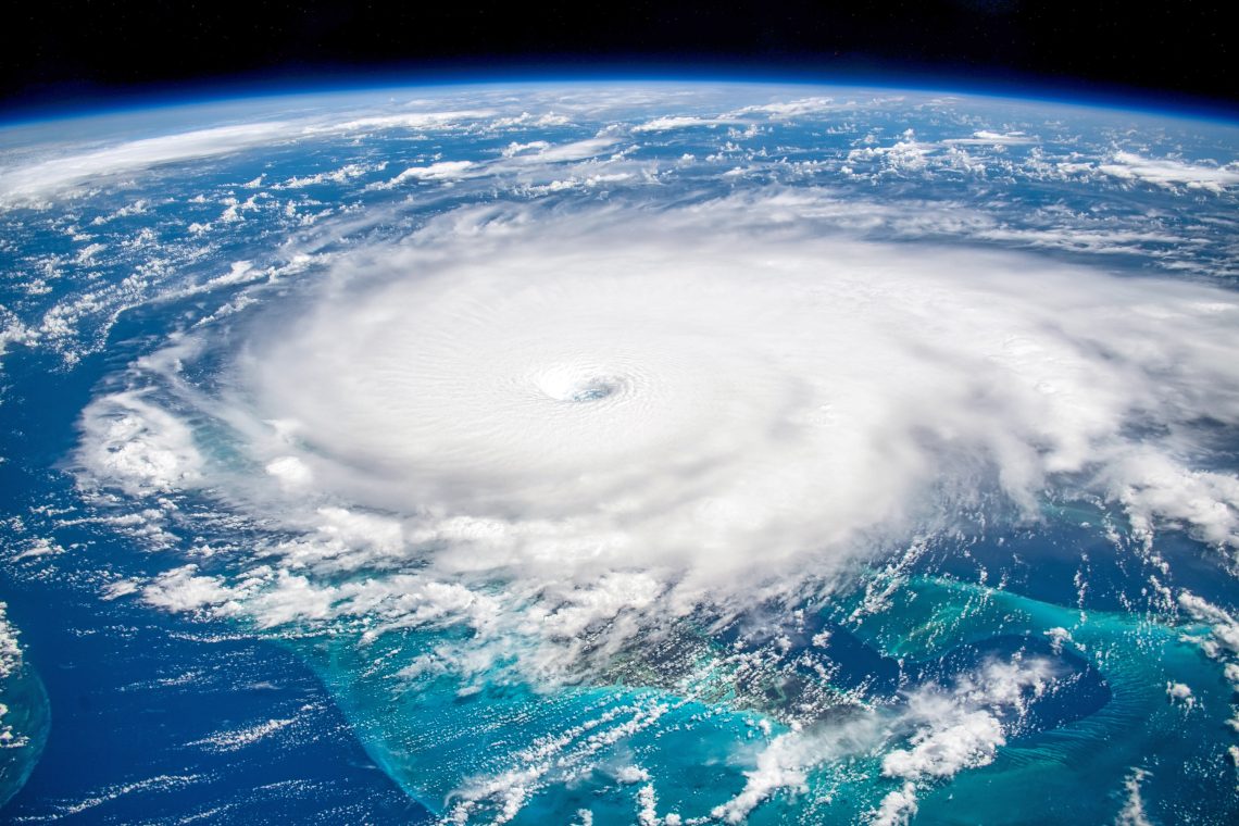 Satellitenaufnahme von Hurrikan Dorian im Jahr 2019