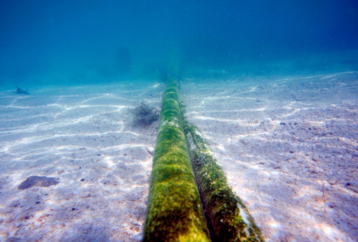Unterwasserkabel bei Tuvalu