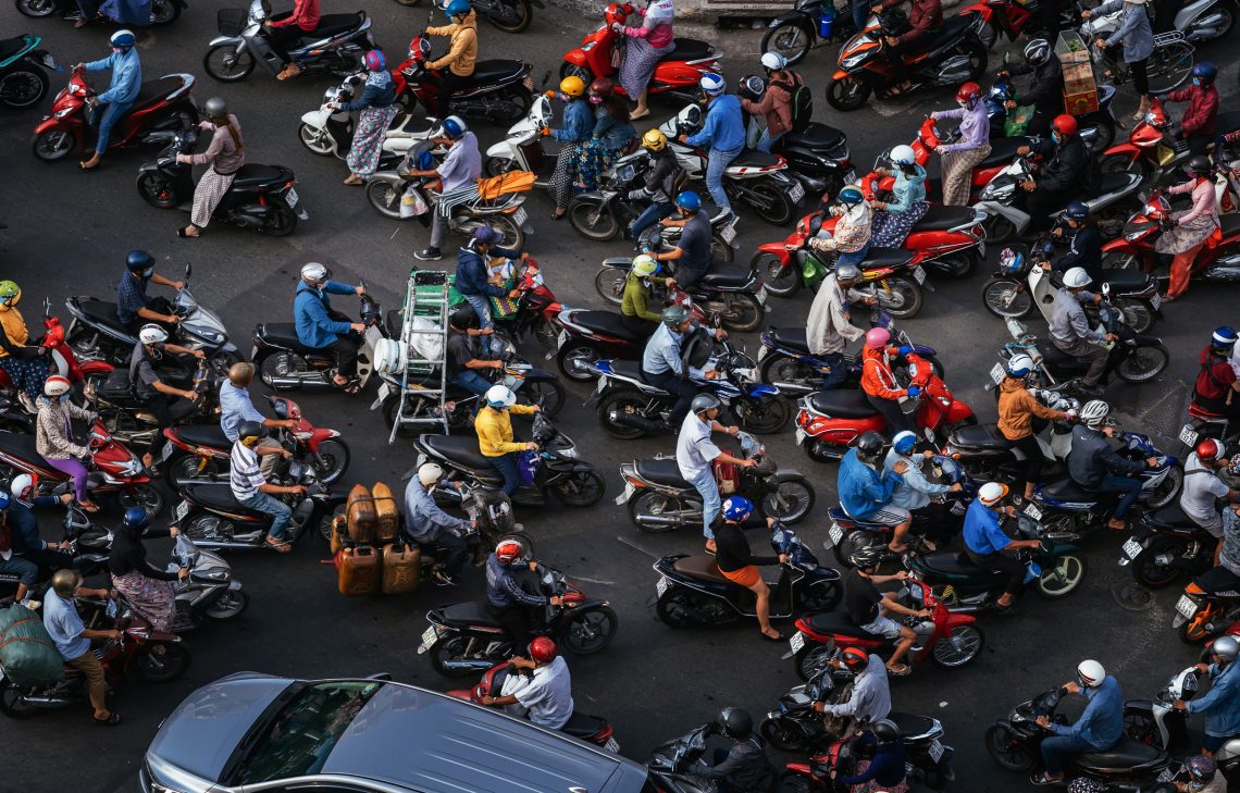 Verkehr in Ho Chi Minh City, Vietnam