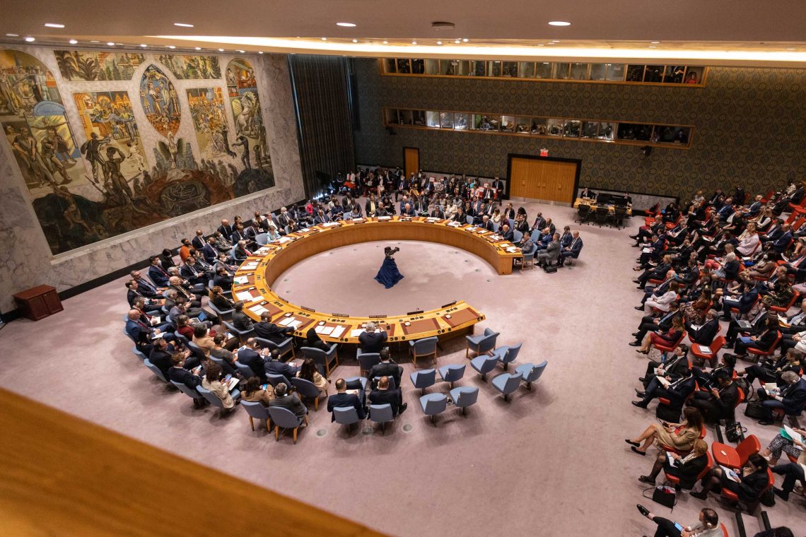 Der Sitzungssaal des UN-Sicherheitsrats in New York.