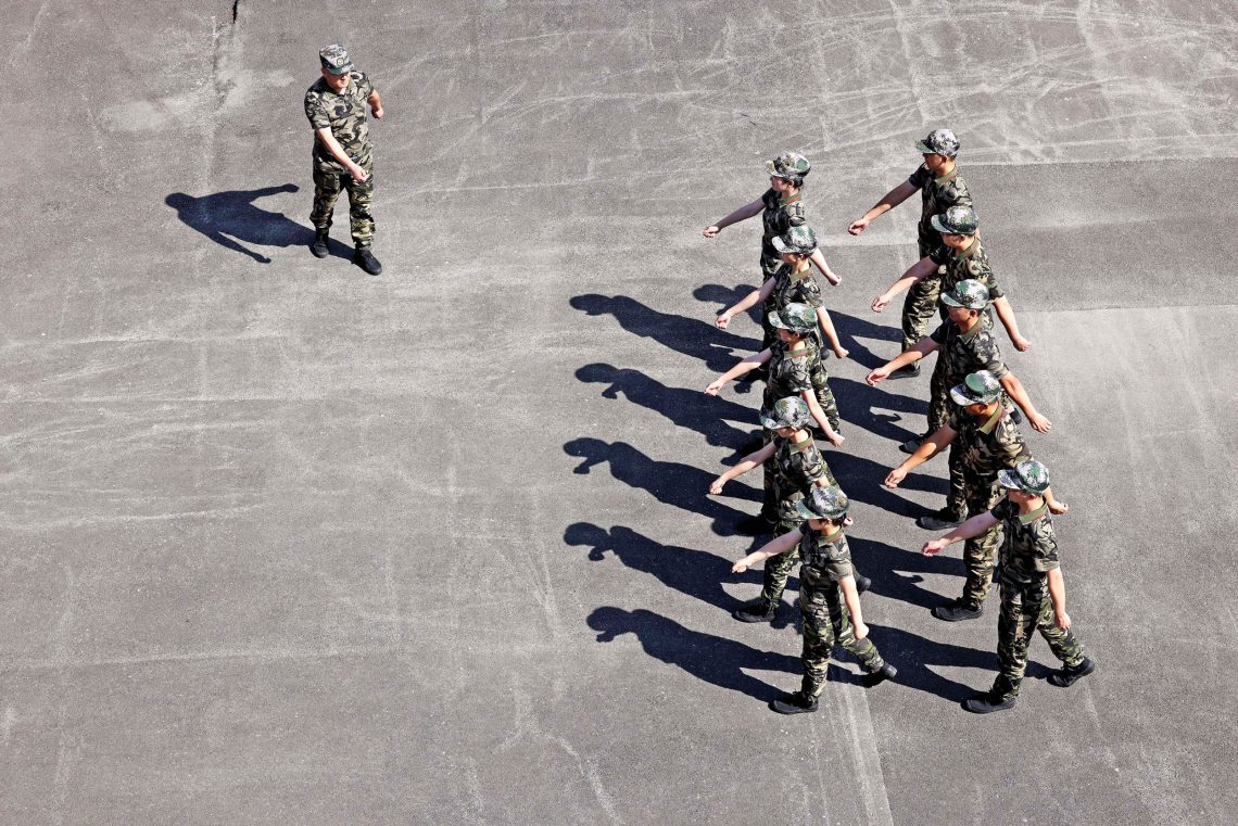 Neue Rekruten beim Militärtraining in Ostchina, 2022