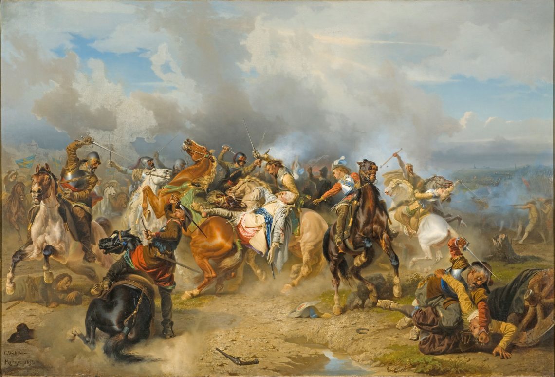 Gemälde zum Tod König Gustavs von Schweden im Dreißigjährigen Krieg
