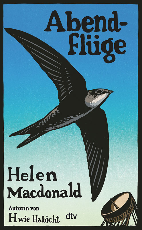 Cover des Buchs von Helen McDonald mit dem Titel Abendflüge. Das Buch ist Teil von Buchempfehlungen für den Sommer, die das Verhältnis von Tieren und Menschen thematisieren im Rahmen einer Reihe über Sommerbücher.