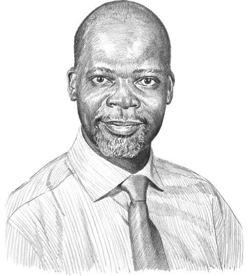 Porträt von James Shikwati.