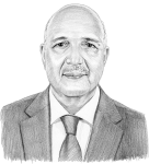 Portraitzeichnung von Jamel Zarrouk.